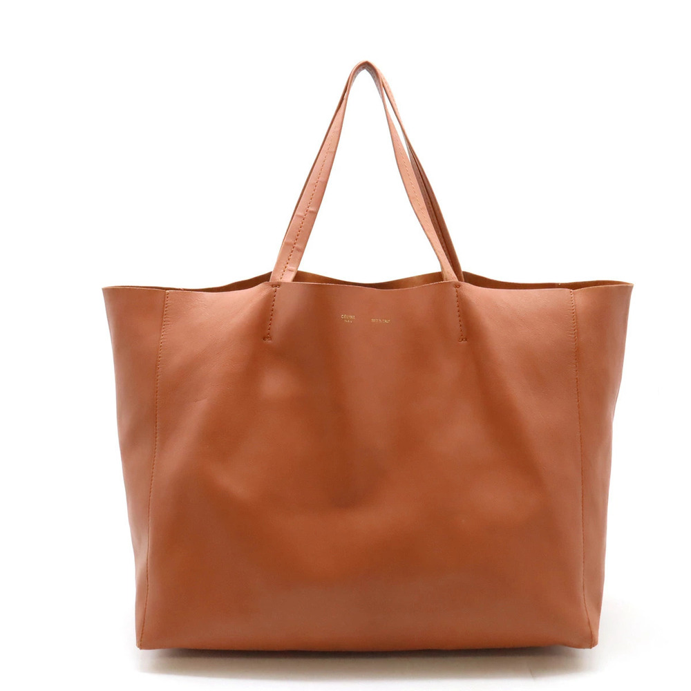 Celine Horizontal Cabas Tote Bag Shoulder Leather Rose Pink